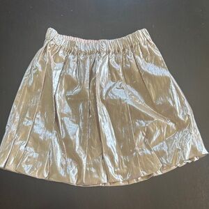 Crewcuts Metallic Gold Skirt